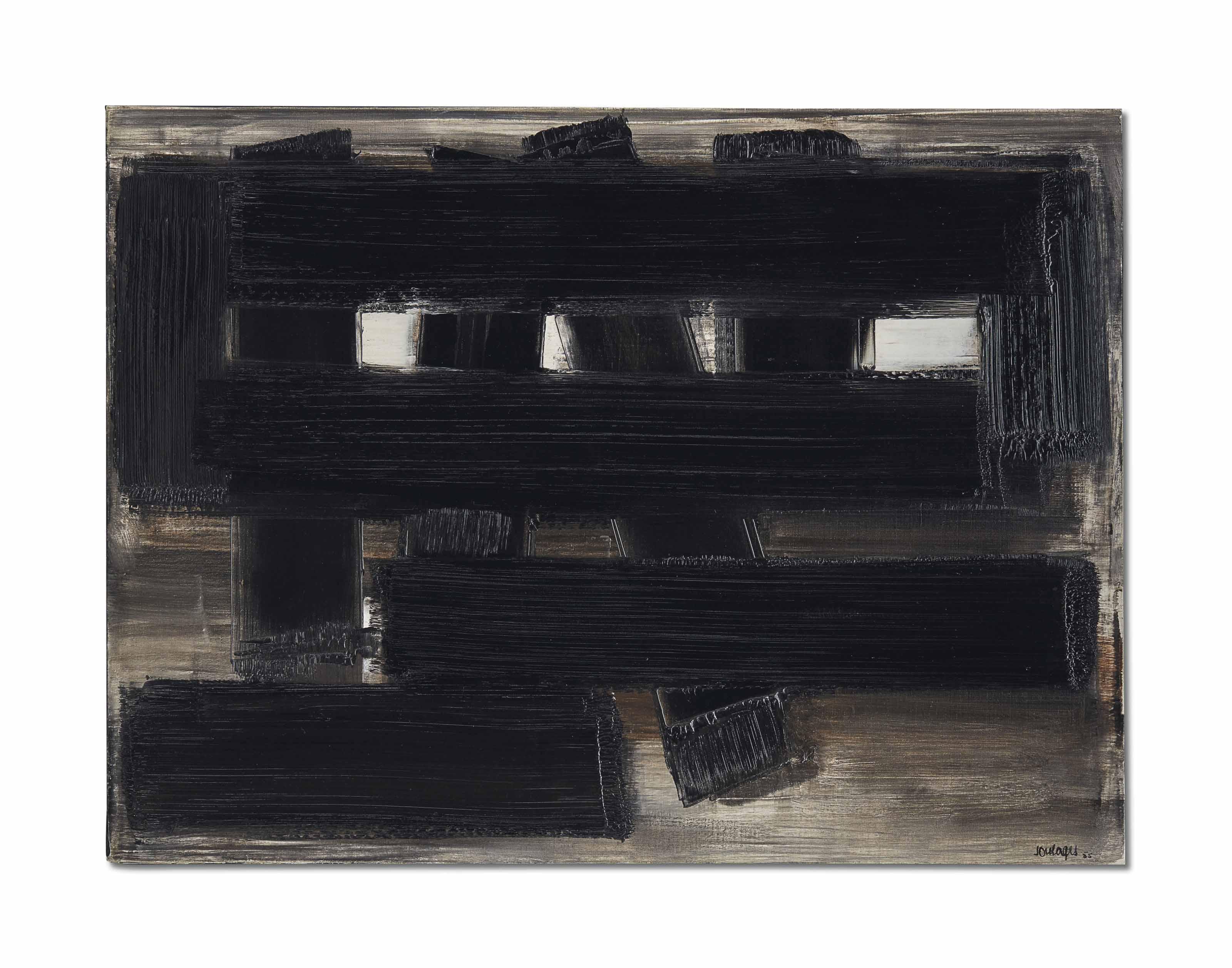 Pierre Soulages - Peinture 60 x 81 cm, 3 novembre 1955