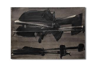 Pierre Soulages - Peinture 65 x 92 cm, 9 février 1960