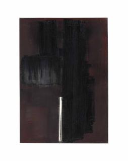 Pierre Soulages - Peinture 92 x 65cm., 12 février 1956