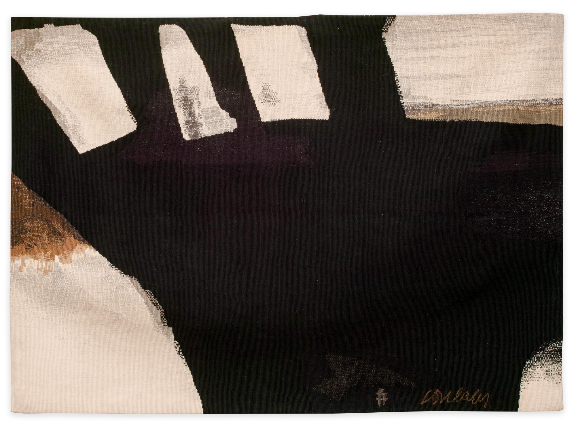 Pierre Soulages - Tapisserie d\'après Peinture 97 x 130 Cm, 31 Juillet 1965