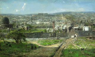 Pierre Tetar van Elven - A View of Jerusalem, seen from the East, with the Temple Mount and the Lion\'s Gate