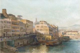 Pierre Tetar van Elven - Along a Napolitan quay
