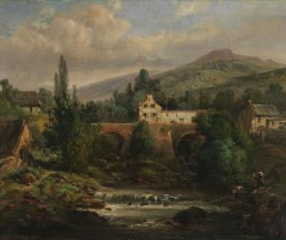 Pierre Toussaint Frédéric Mialhe - La rivière du village