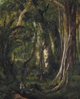 Pierre Toussaint Frédéric Mialhe - Travellers in a Cuban forest