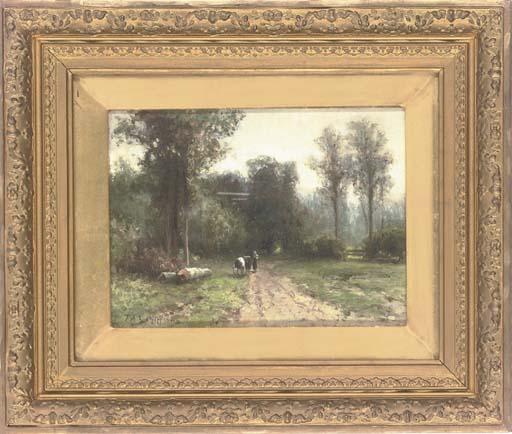 Piet A. Schipperus - A shady woodland track; and Returning from the dairy