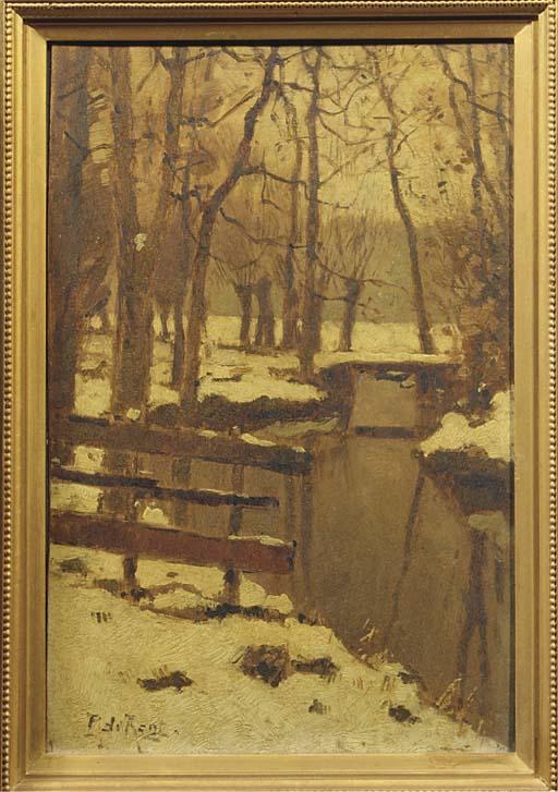 Piet de Regt - A Forest Stream In Winter