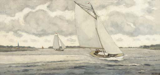 Piet De Regt - Aan de wind: sailing boats in a breeze