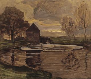 Piet Mondriaan - The Old Mill at Oele