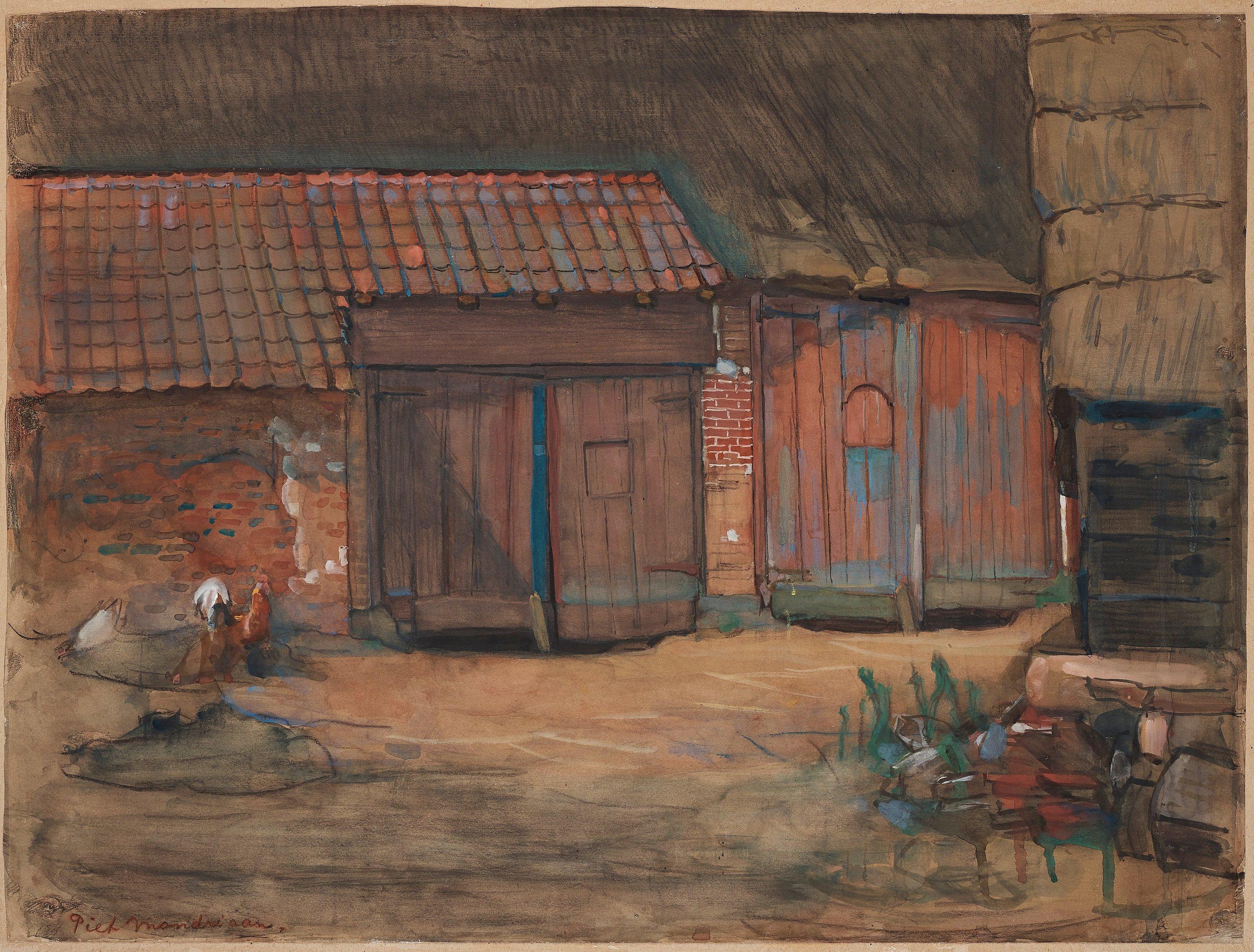 Piet Mondrian - Barn doors of a Brabant farm building
