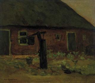Piet Mondrian - Brabant Farm Building With Pump