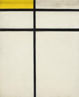 Piet Mondrian - Composition with Double Line and Yellow (unfinished)