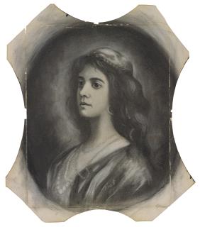 Piet Mondrian - Female Portrait Bust In Exotic Costume