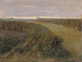 Piet Mondrian - Fields with Stacked Sheaves of Rye
