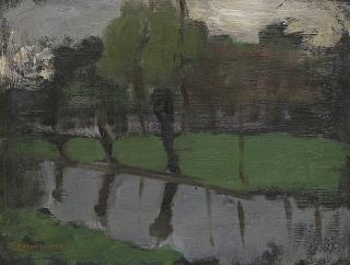 Piet Mondrian - Hoeve met Wilgen aan het water I