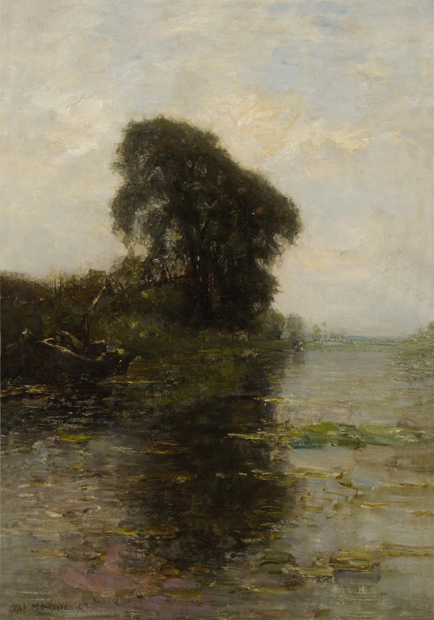 Piet Mondrian - Landzicht Farm Under Light Blue Sky