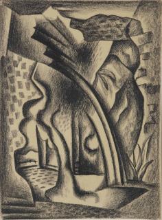 Piet Ouborg - Garden In Tjitjoeroeg, Java