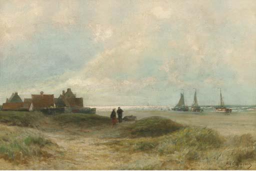 Piet Schipperus - The beach seen from the dunes