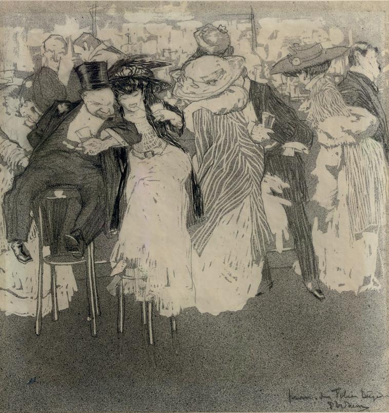 Piet van der Hem - At the Folies Bergère, Paris