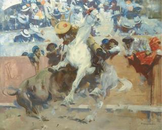 Piet van der Hem - Bullfight