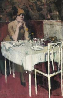 Piet van der Hem - Café in Paris