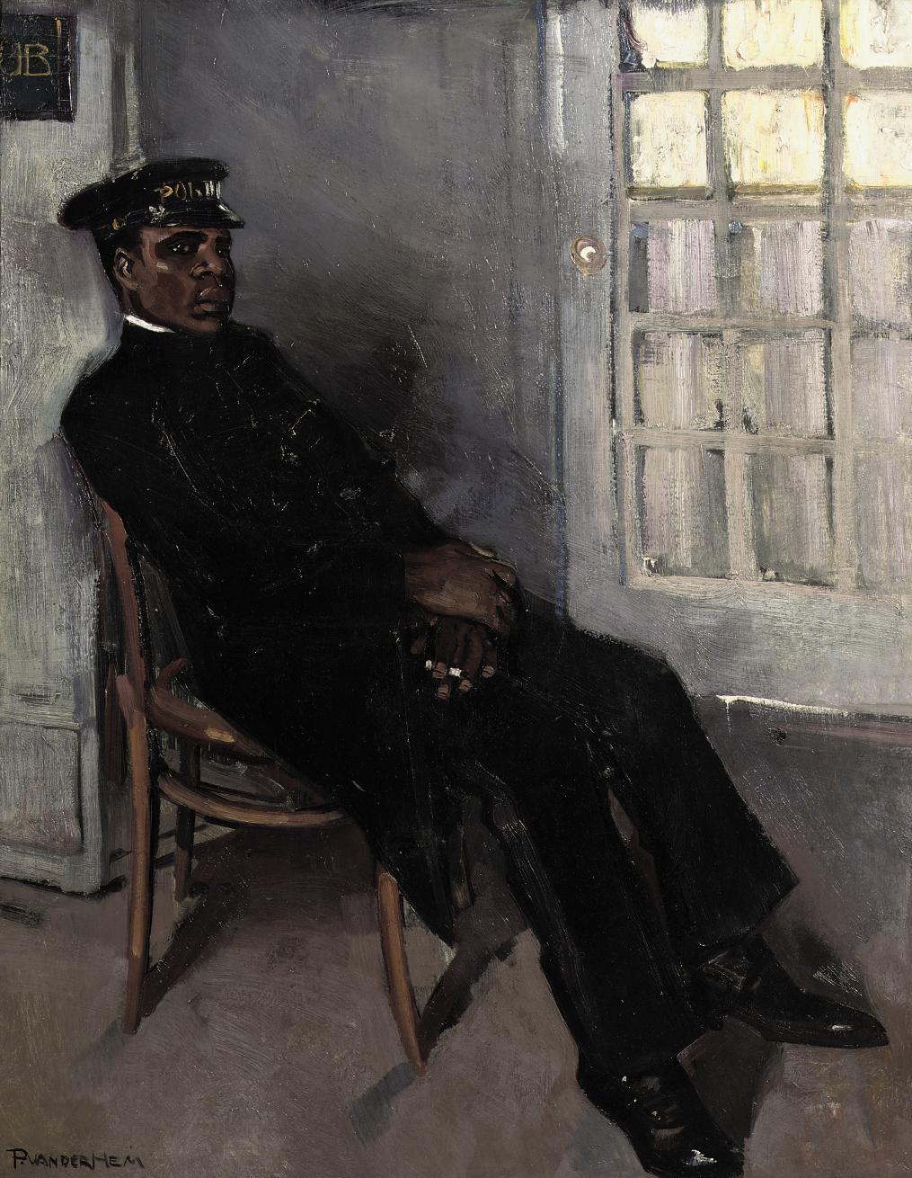 Piet van der Hem - De portier: A Cigarette Break