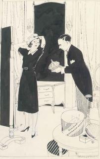 Piet van der Hem - Marianne receives the French crown