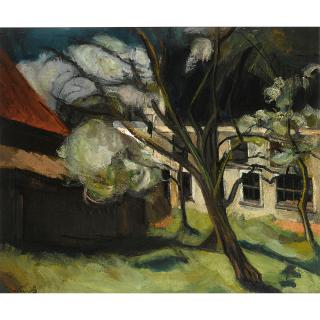 Piet van Wijngaerdt - Dutch Het Verlaten Huis In Den Boomgaard