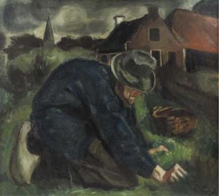 Piet van Wijngaerdt - Wiedende boer