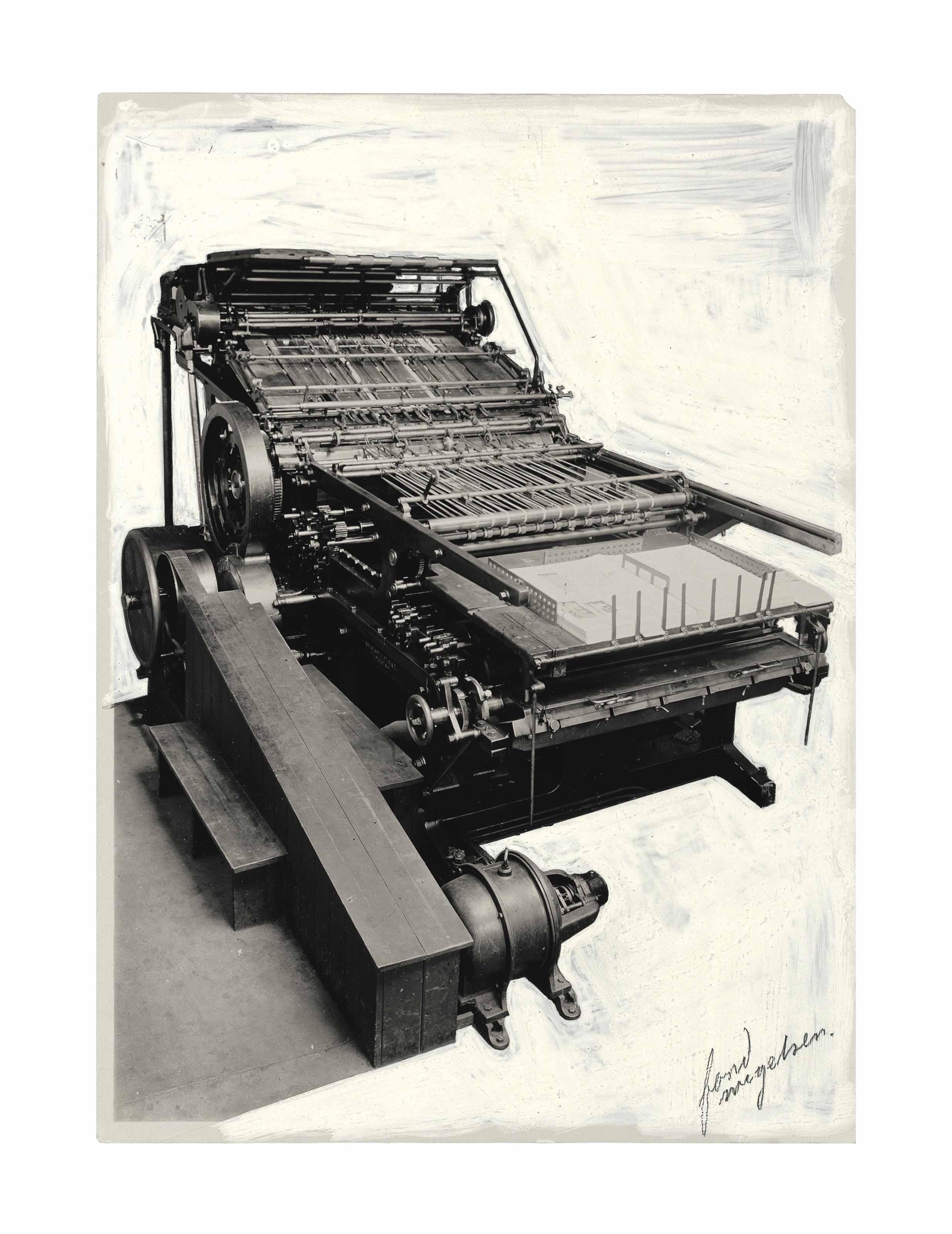 Piet Zwart - Untitled (Printing Press), c. 1939