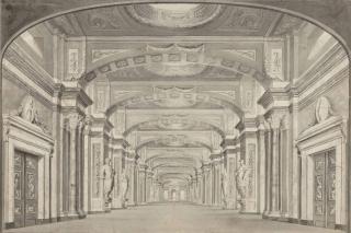 Pieter Barbiers I - View of the Niewe Hofzaal at the Amsterdam Schouwburgh