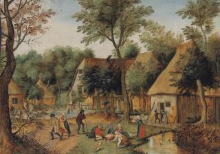 Pieter Brueghel II - Mealtime in the country