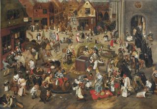 Pieter Brueghel II - The Battle between Carnival and Lent