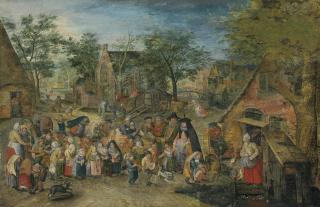 Pieter Brueghel II - The Whitsun Bride