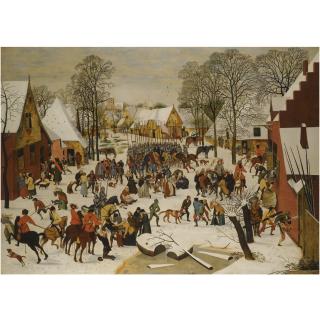 Pieter Brueghel the Younger - A Flemish Village In Winter With The Massacre Of The Innocents