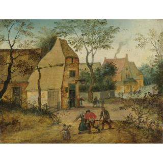 Pieter Brueghel The Younger - Drunkard Being Taken Home From The Tavern By His Wife