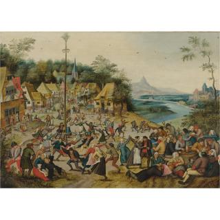 Pieter Brueghel the Younger - St. George\'S Kermis With The Dance Around The Maypole