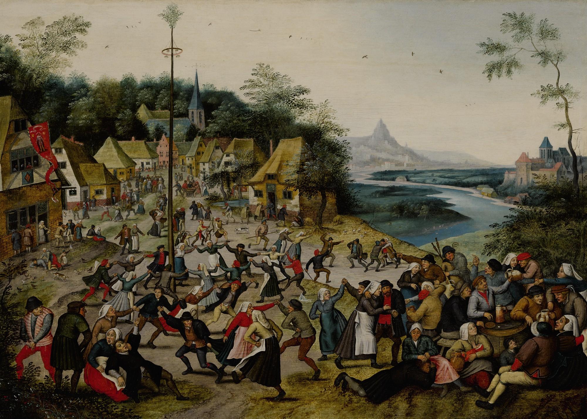 Pieter Brueghel The Younger - St. George\'S Kermis With The Dance Around The Maypole