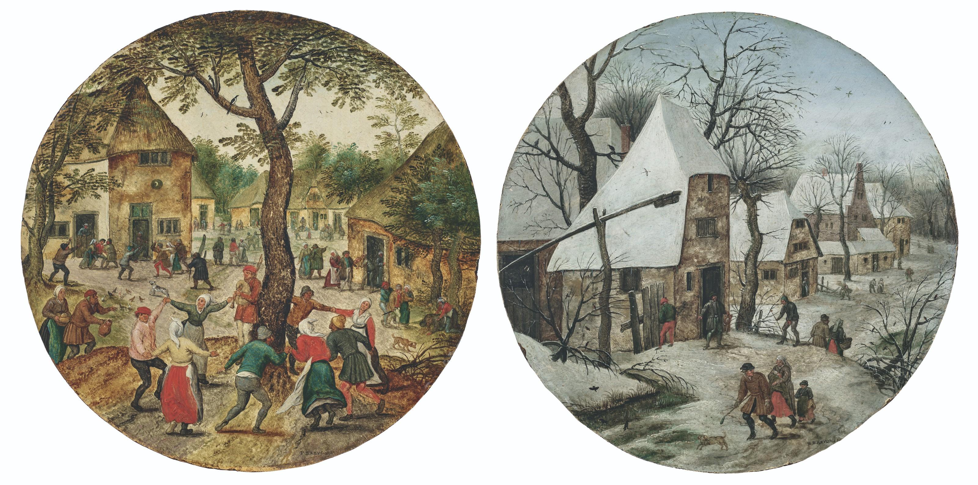Pieter Brueghel, The Younger - Summer; Winter