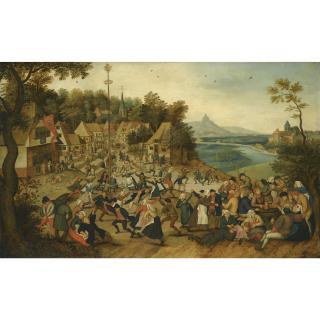 Pieter Brueghel The Younger - The Kermesse Of Saint George With The Dance Around The Maypole