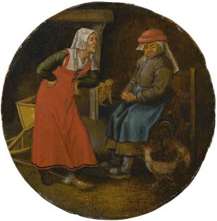 Pieter Brueghel The Younger - \'The Quarrelsome Housewife\', Or \'The Scolding Woman And The Cackling Hen\'