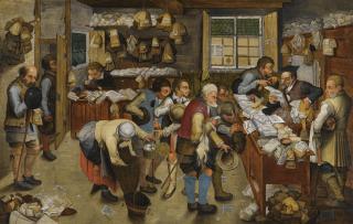 Pieter Brueghel The Younger - The Village Lawyer\'S Office