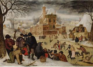 Pieter Brueghel the Younger - Winter Landscape With Skaters