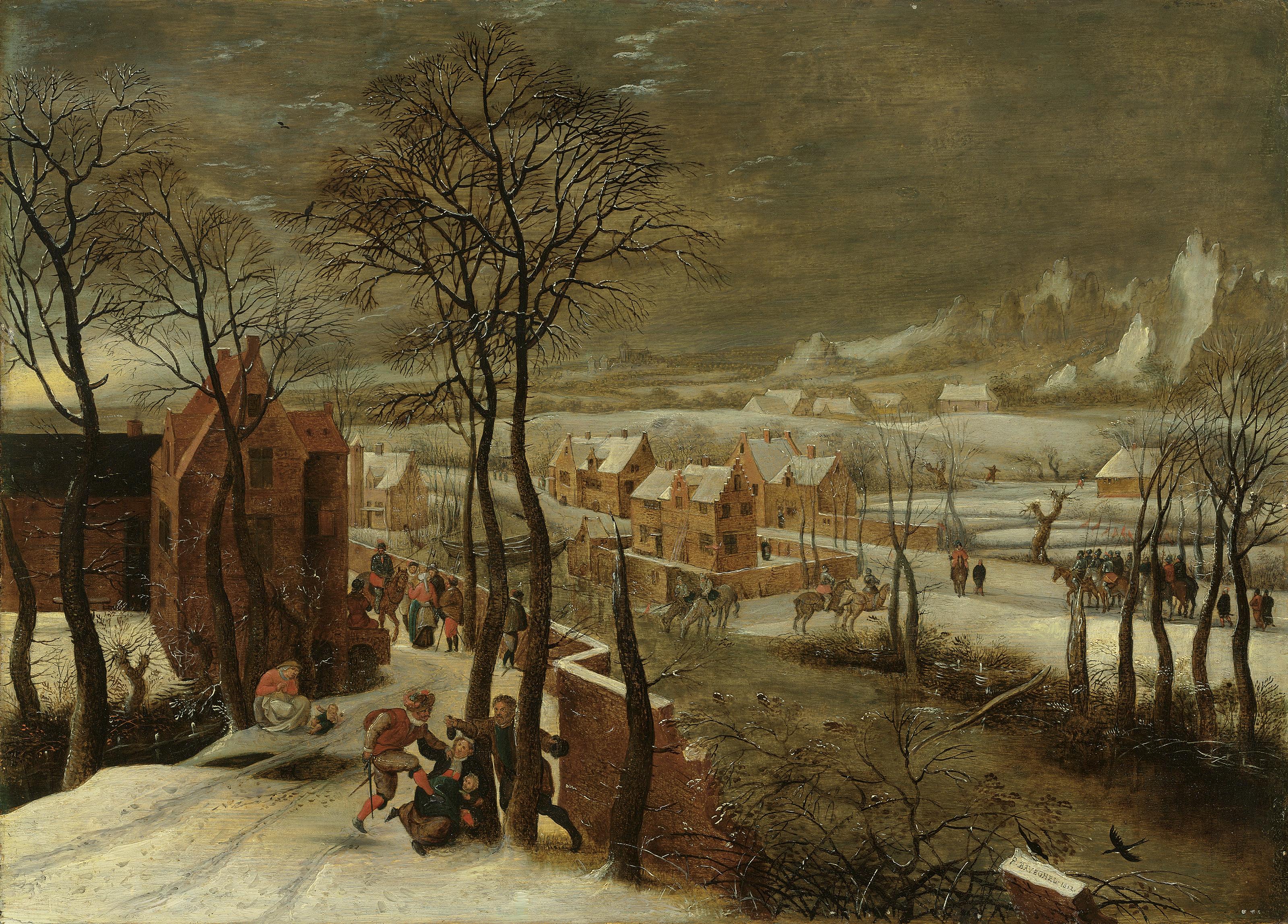 Pieter Brueghel, The Younger - Winter landscape