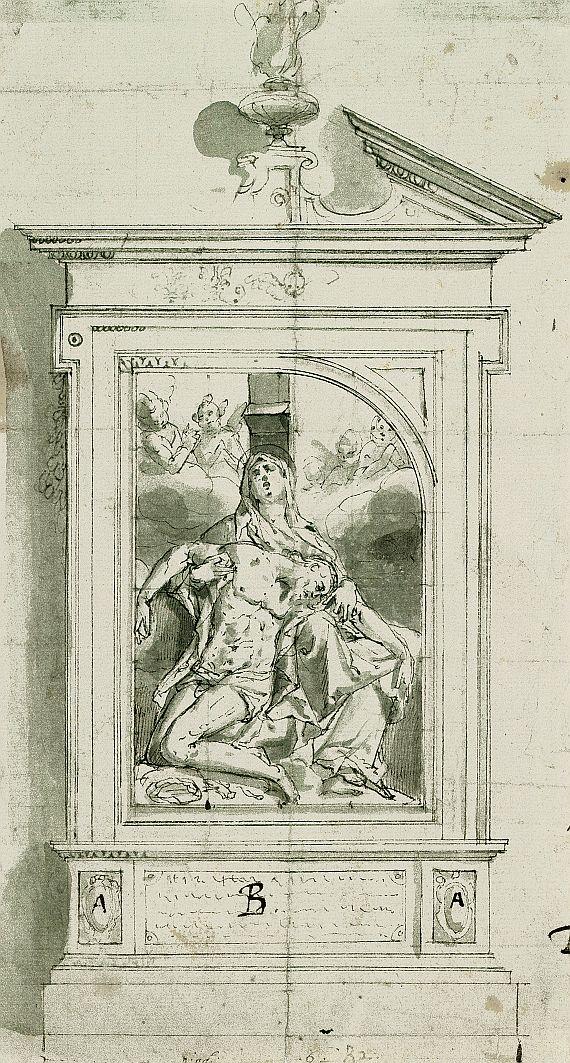 Pieter Candid - Pietà (Altarentwurf)