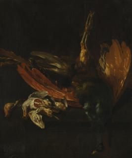 Pieter Casteels Iii - Still Life Of Game Birds On A Ledge