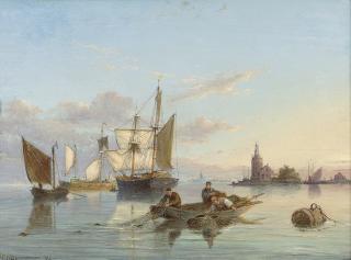 Pieter Christian Dommersen - On the Isle of Texel, Holland