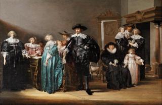 Pieter Codde - A group portrait of the Twent family in an interior