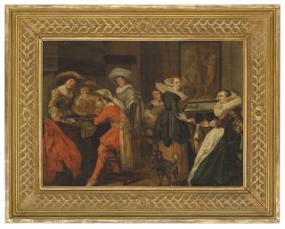 Pieter Codde - An elegant company in an interior