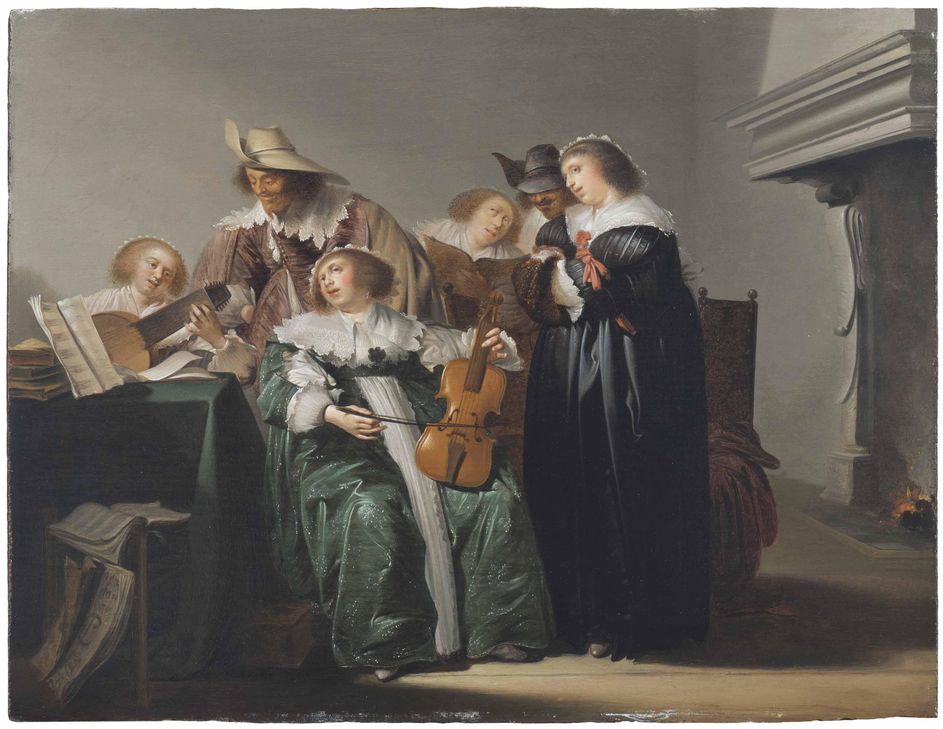 Pieter Codde - An elegant company making music
