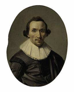 Pieter Codde - Portrait of a gentleman, half-length, in black
